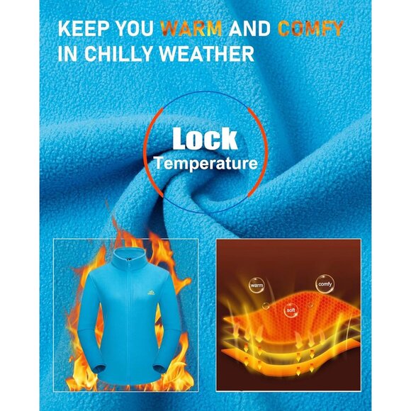 Women's Blue Como Winter Coats Snow Ski Jacket Waterproof Winter Jacket - Picture 4 of 6